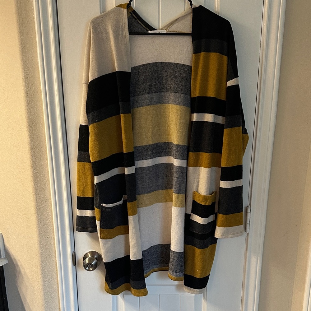 Reborn J Multicolor Striped Cardigan